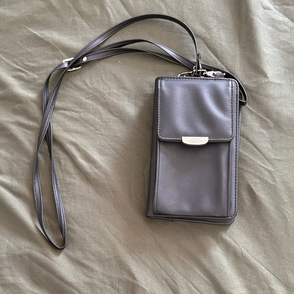 Black Crossbody Phone Wallet